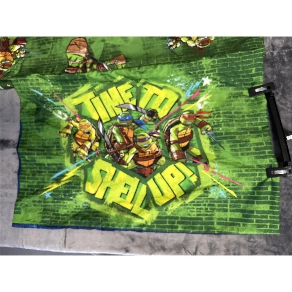 2013‎ Nickelodeon Teenage Mutant Ninja Turtle Twin Flat Sheet & Pillow Case TMNT